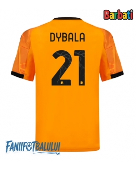 AS Roma Paulo Dybala #21 Tricou Fotbal Replică 2025-26 Barbati Deplasare
